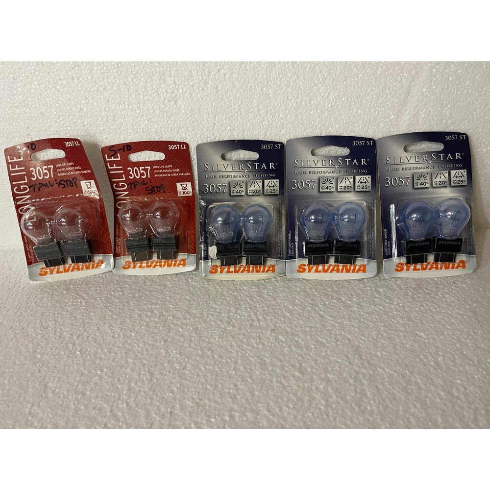 Sylvania 3057 Light Bulbs Bundle 10 Bulbs